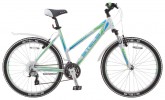 Велосипед STELS 26' рама женская, алюминий, MISS-6500 белый/салатовый/голубой, 21 ск., 17,5'